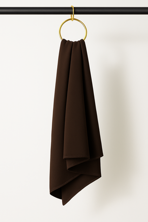 Premium Jersey Hijab - Mörkbrun